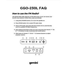 Gemini GGO-230L Wireless Portable Bluetooth Party Speaker