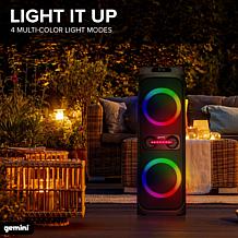 Gemini GHK-2800 Bluetooth Speaker System with LED Party Lighting