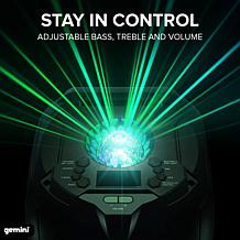 Gemini GPLT-360 360° Portable Bluetooth™ Speaker w/ LED Party Lighting