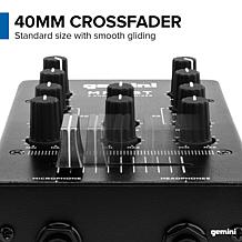 Gemini MM1BT 2 Channel Professional DJ Mixer with Bluetooth Input