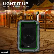 Gemini MPA-2400 Rechargeable Weather Resistant Trolley Speaker - Gray