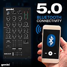Gemini MXR-01BT 2-Channel Professional DJ Mixer with Bluetooth Input