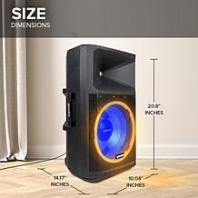 Gemini Powerful Bluetooth 15 Inch Party Speaker with Stand
