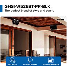 Gemini Sound GHSI-W525BT 5.25" Outdoor Bluetooth Speakers Pair IP44