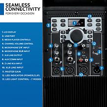 Gemini Sound GSP-L5500PK 15" Bluetooth DJ Speaker w/LED Lights & Mic