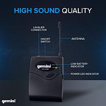 Gemini Sound UHF-04HL Quad Wireless UHF Headset/Lavalier System