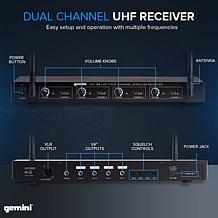 Gemini Sound UHF-04M Quad Handheld UHF Wireless Microphone System