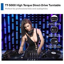 Gemini TT-5000 High-Torque Direct Drive Professional Turntable