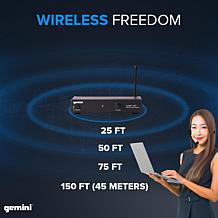 Gemini UHF-01HL UHF Single Headset Wireless Microphone System