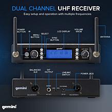 Gemini UHF-6200HL UHF Dual Headset Wireless Microphone System