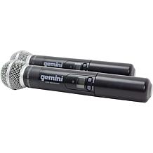 Gemini UHF-6200M UHF Dual Handheld Wireless Microphone System