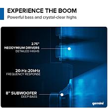 Gemini WPX-2000TOGO Battery Powered Column Array PA Speaker System