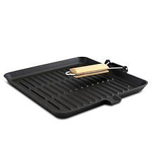 General Store Addlestone 14" Pre-Seasoned Cast Iron Grill Pan w Handle