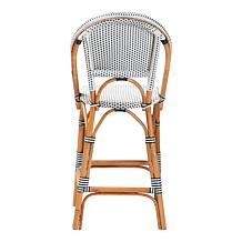 Genica Rattan Bar Stool with Woven Plastic Frame
