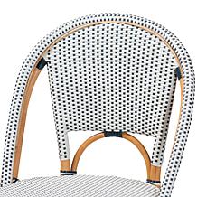 Genica Rattan Counter Stool with Woven Plastic Frame