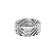 Geoffrey Beene Men's Stainless Steel Mesh Ring