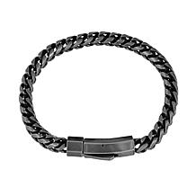 Geoffrey Beene Stainless Steel Franco Chain 8-3/4" Bracelet