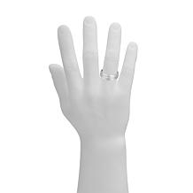 Geoffrey Beene Stainless Steel Polished Wave Edge Ring