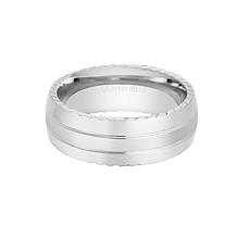 Geoffrey Beene Stainless Steel Polished Wave Edge Ring