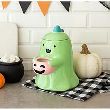 Ghost Dinosaur Canister/Cookie Jar