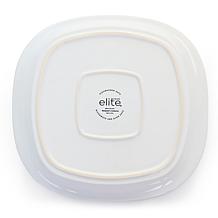 Gibson Elite Gracious Dining 1.9 Qt Stoneware Casserole, White