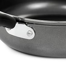 Gibson Everyday 11" Highberry Chicken Fryer with Lid in Grey