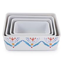 Gibson Home 8-Piece Anaya Rectangular Nesting Food Storage Set