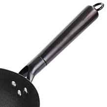 Gibson Home Hammered 13" Heavy Gauge Carbon Steel Wok in Black