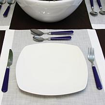 Gibson Sensations II 16pc Stainless Steel Flatware Set w/ Chrome Caddy