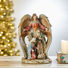 Glitzhome 10.75" Resin Nativity Angel