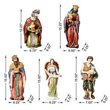 Glitzhome 12-pc Oversized Resin Nativity Figurine Set