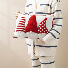 Glitzhome 12in. H 3D Heavy Knitted Gnome Pillow