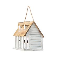 Glitzhome 14.25" Oversized Distressed Solid Wood Cottage Birdhouse