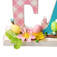 Glitzhome 16" "Easter" Wooden Table Décor