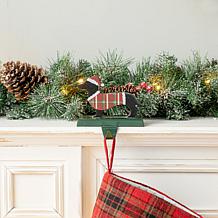 Glitzhome 2-pk 6" Wooden and Metal Dachshund Stocking Holder