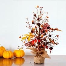 Glitzhome 20in.H Harvest Table Tree Decor