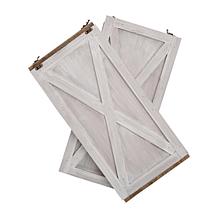 Glitzhome 22" Wooden Tree Collar