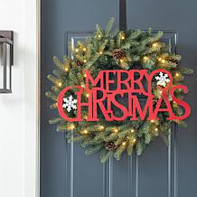 Glitzhome 24" Metal Merry Christmas Wall Decor