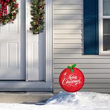 Glitzhome 24" Metal Ornament Yard Stake