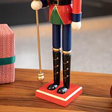 Glitzhome 24" Wooden Christmas King Nutcracker