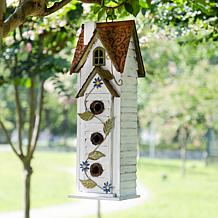 Glitzhome 24.25" Villa-Style 3-Tier Solid Wood Birdhouse