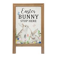 Glitzhome 24in H Easter Wooden Porch Sign or Standing Decor