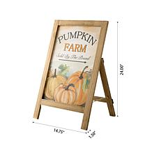 Glitzhome 24in. H Fall Wooden Porch Sign or Standing Decor