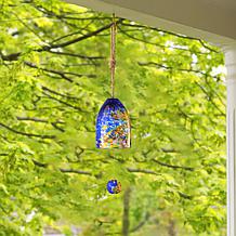 Glitzhome 26" Glass Twist Glaze Windchime