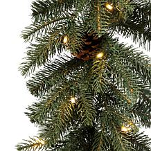 Glitzhome 2pk 9' Pre-Lit LEDs Greenery Pinecone Christmas Garland