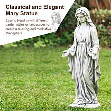 Glitzhome 30" MGO Blessed Mother Mary Garden Statue