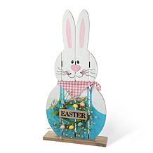 GERSON INTERNATIONAL S/2 17 in. H Handmade Easter Bunny Figurines 2569980EC  - The Home Depot