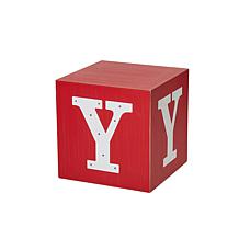 Glitzhome 32"H Lighted Wooden Block JOY Porch Sign