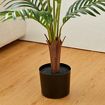 Glitzhome 3.5ft. Faux Areca Palm Tree in Pot