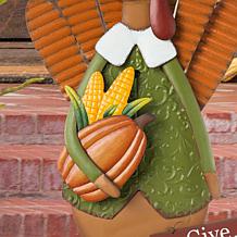 Glitzhome 36in. H Thanksgiving Metal Turkey Yard / Standing Decor